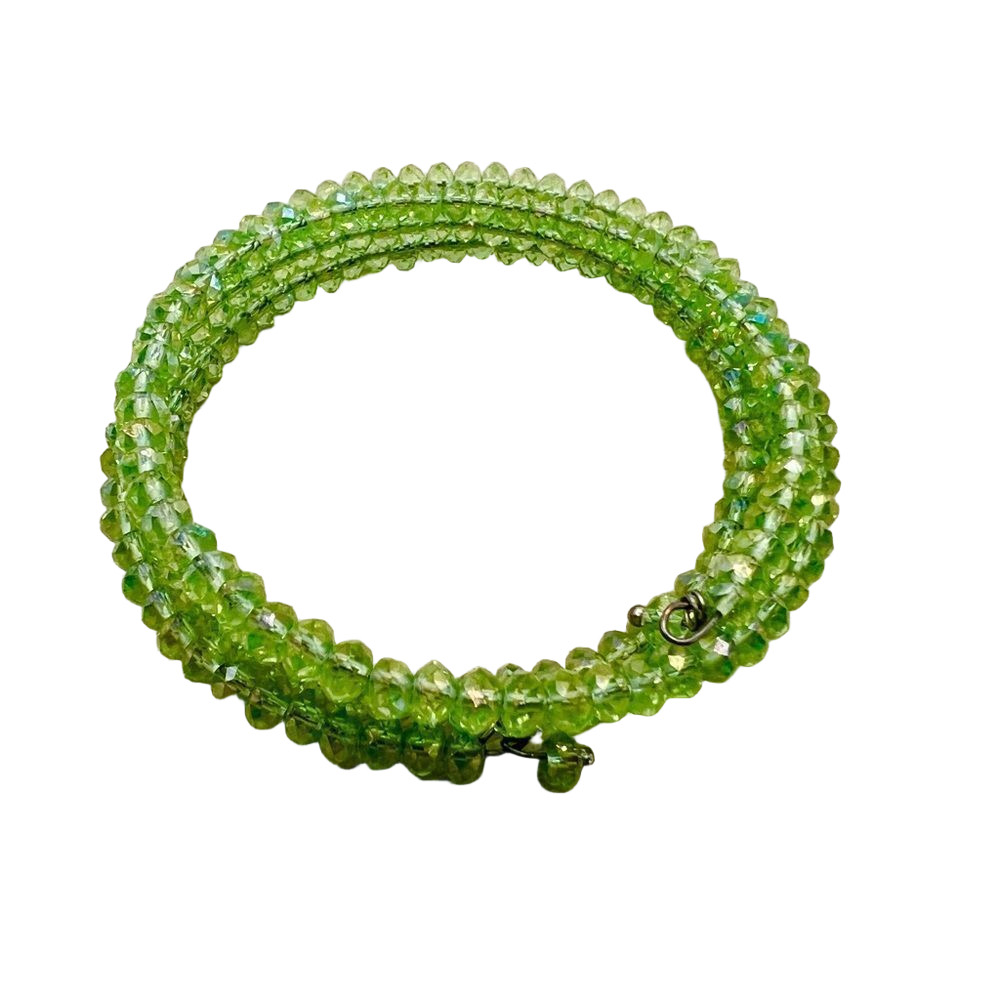 🍭6/$30 green beaded wrap bracelet